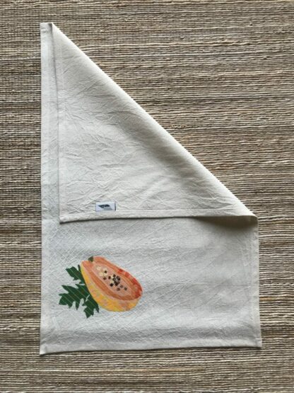 Calyz Papaya Tea Towel - Image 3
